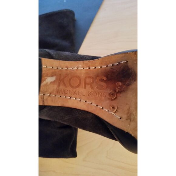 INVENTORY REDUCTION SALE. Michael Kors Black Suede Slouch Boots NB - Picture 3 of 8